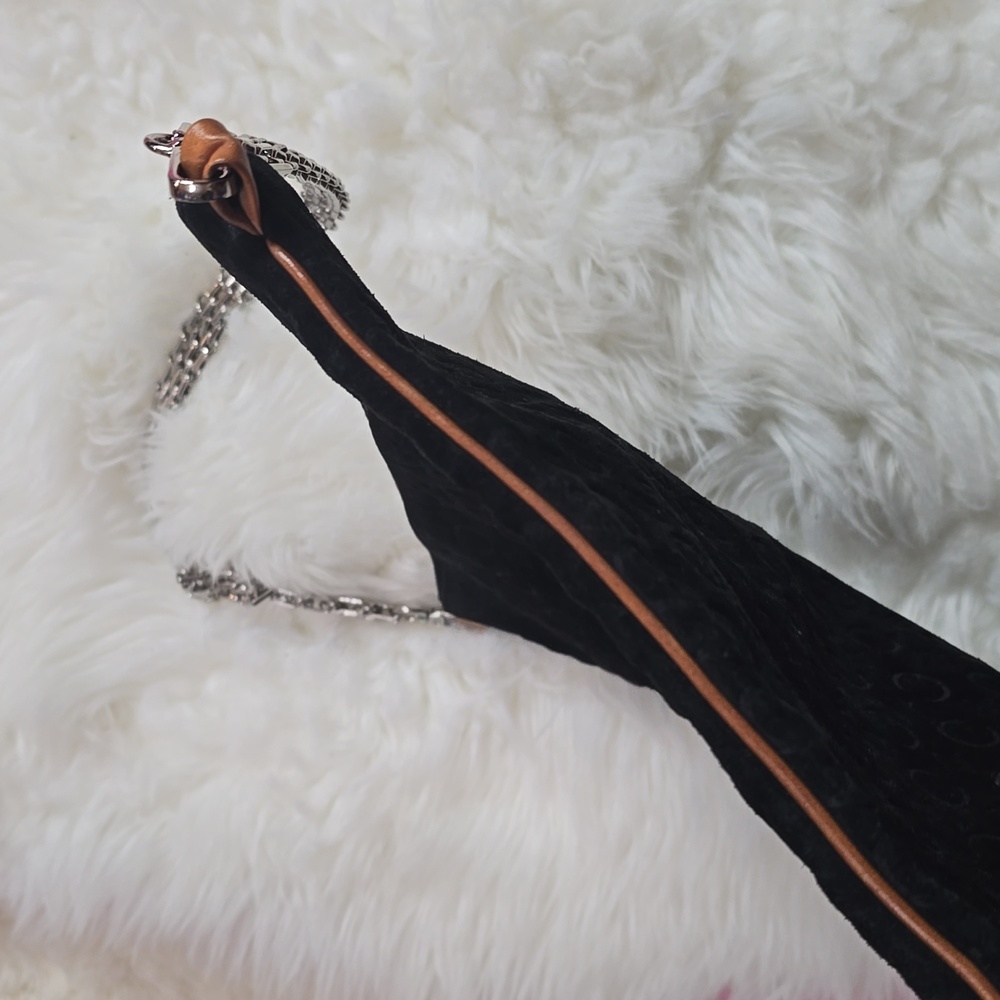 Celine Suede Leather Trim Black /tan Women's Bag‎ - Picture 3 of 15